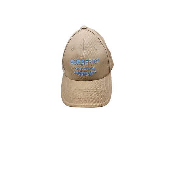 $400 Burberry Men\'s/Women\'s Soft Fawn Tan‎ Cotton Baseball Cap Size M Adjustable main image 5